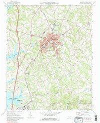 Mooresville North Carolina Historical topographic map, 1:24000 scale, 7.5 X 7.5 Minute, Year 1969