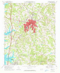 Mooresville North Carolina Historical topographic map, 1:24000 scale, 7.5 X 7.5 Minute, Year 1969