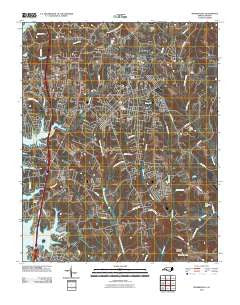 Mooresville North Carolina Historical topographic map, 1:24000 scale, 7.5 X 7.5 Minute, Year 2010