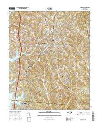 Mooresville North Carolina Current topographic map, 1:24000 scale, 7.5 X 7.5 Minute, Year 2016