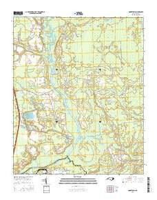 Mooretown North Carolina Current topographic map, 1:24000 scale, 7.5 X 7.5 Minute, Year 2016