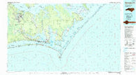 Morehead City North Carolina Historical topographic map, 1:100000 scale, 30 X 60 Minute, Year 1990