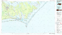 Morehead City North Carolina Historical topographic map, 1:100000 scale, 30 X 60 Minute, Year 1985