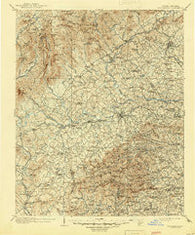Morganton North Carolina Historical topographic map, 1:125000 scale, 30 X 30 Minute, Year 1905