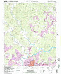 Morganton North North Carolina Historical topographic map, 1:24000 scale, 7.5 X 7.5 Minute, Year 2002