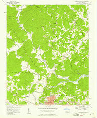 Morganton North North Carolina Historical topographic map, 1:24000 scale, 7.5 X 7.5 Minute, Year 1956