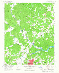 Morganton North North Carolina Historical topographic map, 1:24000 scale, 7.5 X 7.5 Minute, Year 1956