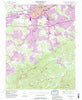 Morganton South North Carolina Historical topographic map, 1:24000 scale, 7.5 X 7.5 Minute, Year 1993
