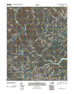 Morganton North North Carolina Historical topographic map, 1:24000 scale, 7.5 X 7.5 Minute, Year 2010