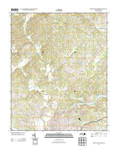 Morganton North North Carolina Historical topographic map, 1:24000 scale, 7.5 X 7.5 Minute, Year 2013