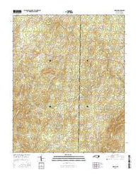 Moriah North Carolina Current topographic map, 1:24000 scale, 7.5 X 7.5 Minute, Year 2016