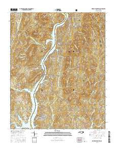 Morrow Mountain North Carolina Current topographic map, 1:24000 scale, 7.5 X 7.5 Minute, Year 2016