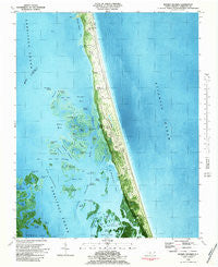 Mossey Islands North Carolina Historical topographic map, 1:24000 scale, 7.5 X 7.5 Minute, Year 1982