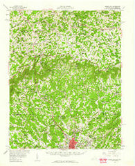 Mount Airy North Carolina Historical topographic map, 1:62500 scale, 15 X 15 Minute, Year 1957