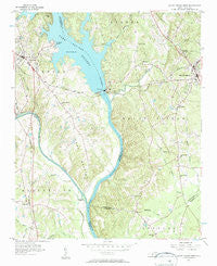 Mount Gilead West North Carolina Historical topographic map, 1:24000 scale, 7.5 X 7.5 Minute, Year 1956