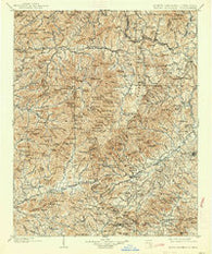 Mount Mitchell North Carolina Historical topographic map, 1:125000 scale, 30 X 30 Minute, Year 1902