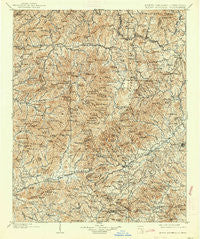Mount Mitchell North Carolina Historical topographic map, 1:125000 scale, 30 X 30 Minute, Year 1902