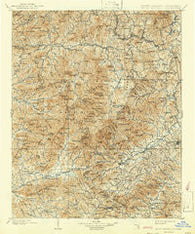 Mount Mitchell North Carolina Historical topographic map, 1:125000 scale, 30 X 30 Minute, Year 1902