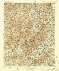 Mount Mitchell North Carolina Historical topographic map, 1:125000 scale, 30 X 30 Minute, Year 1902