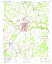 Mount Olive North Carolina Historical topographic map, 1:24000 scale, 7.5 X 7.5 Minute, Year 1977