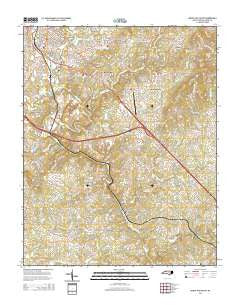 Mount Airy South North Carolina Historical topographic map, 1:24000 scale, 7.5 X 7.5 Minute, Year 2014