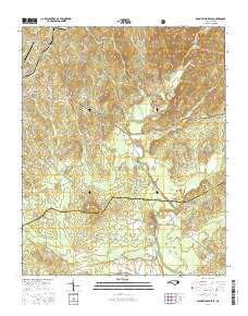 Mount Gilead East North Carolina Current topographic map, 1:24000 scale, 7.5 X 7.5 Minute, Year 2016