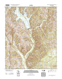Mount Gilead West North Carolina Historical topographic map, 1:24000 scale, 7.5 X 7.5 Minute, Year 2013