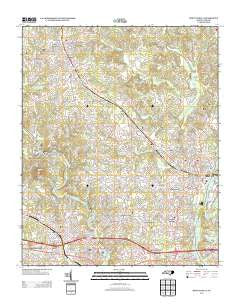 Mount Holly North Carolina Historical topographic map, 1:24000 scale, 7.5 X 7.5 Minute, Year 2013