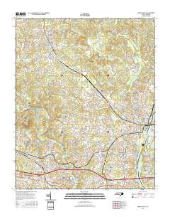 Mount Holly North Carolina Current topographic map, 1:24000 scale, 7.5 X 7.5 Minute, Year 2016