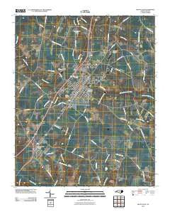 Mount Olive North Carolina Historical topographic map, 1:24000 scale, 7.5 X 7.5 Minute, Year 2010