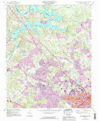 Mountain Island Lake North Carolina Historical topographic map, 1:24000 scale, 7.5 X 7.5 Minute, Year 1993