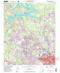 Mountain Island Lake North Carolina Historical topographic map, 1:24000 scale, 7.5 X 7.5 Minute, Year 1997