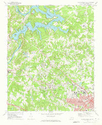 Mountain Island Lake North Carolina Historical topographic map, 1:24000 scale, 7.5 X 7.5 Minute, Year 1969