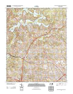 Mountain Island Lake North Carolina Historical topographic map, 1:24000 scale, 7.5 X 7.5 Minute, Year 2013