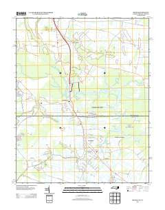 Moyock North Carolina Historical topographic map, 1:24000 scale, 7.5 X 7.5 Minute, Year 2013