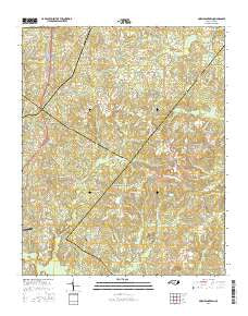 Murchisontown North Carolina Current topographic map, 1:24000 scale, 7.5 X 7.5 Minute, Year 2016