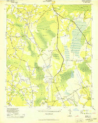 Nakina North Carolina Historical topographic map, 1:24000 scale, 7.5 X 7.5 Minute, Year 1943