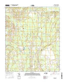Nakina North Carolina Current topographic map, 1:24000 scale, 7.5 X 7.5 Minute, Year 2016