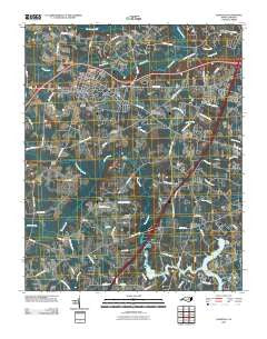 Nashville North Carolina Historical topographic map, 1:24000 scale, 7.5 X 7.5 Minute, Year 2010