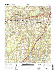 Nashville North Carolina Current topographic map, 1:24000 scale, 7.5 X 7.5 Minute, Year 2016