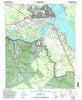 New Bern North Carolina Historical topographic map, 1:24000 scale, 7.5 X 7.5 Minute, Year 1994