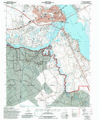 New Bern North Carolina Historical topographic map, 1:24000 scale, 7.5 X 7.5 Minute, Year 1994