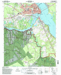 New Bern North Carolina Historical topographic map, 1:24000 scale, 7.5 X 7.5 Minute, Year 1994
