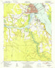 New Bern North Carolina Historical topographic map, 1:24000 scale, 7.5 X 7.5 Minute, Year 1950