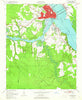 New Bern North Carolina Historical topographic map, 1:24000 scale, 7.5 X 7.5 Minute, Year 1950