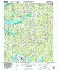 New Hill North Carolina Historical topographic map, 1:24000 scale, 7.5 X 7.5 Minute, Year 1993