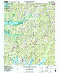 New Hill North Carolina Historical topographic map, 1:24000 scale, 7.5 X 7.5 Minute, Year 1993