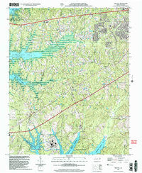 New Hill North Carolina Historical topographic map, 1:24000 scale, 7.5 X 7.5 Minute, Year 2002
