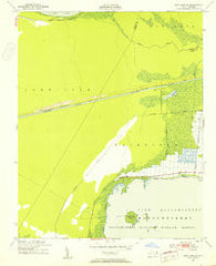 New Lake SE North Carolina Historical topographic map, 1:24000 scale, 7.5 X 7.5 Minute, Year 1951