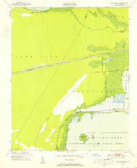 New Lake SE North Carolina Historical topographic map, 1:24000 scale, 7.5 X 7.5 Minute, Year 1951